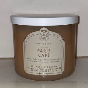 Bath & Body Works White Barn Paris Cafe Scented Candle 3 Wick New